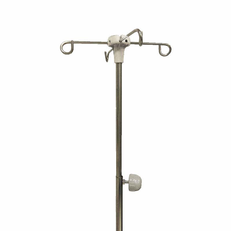 height adjustable 2 joint telescoping iv pole hooks hospital medical nursing care bed e4p ha3