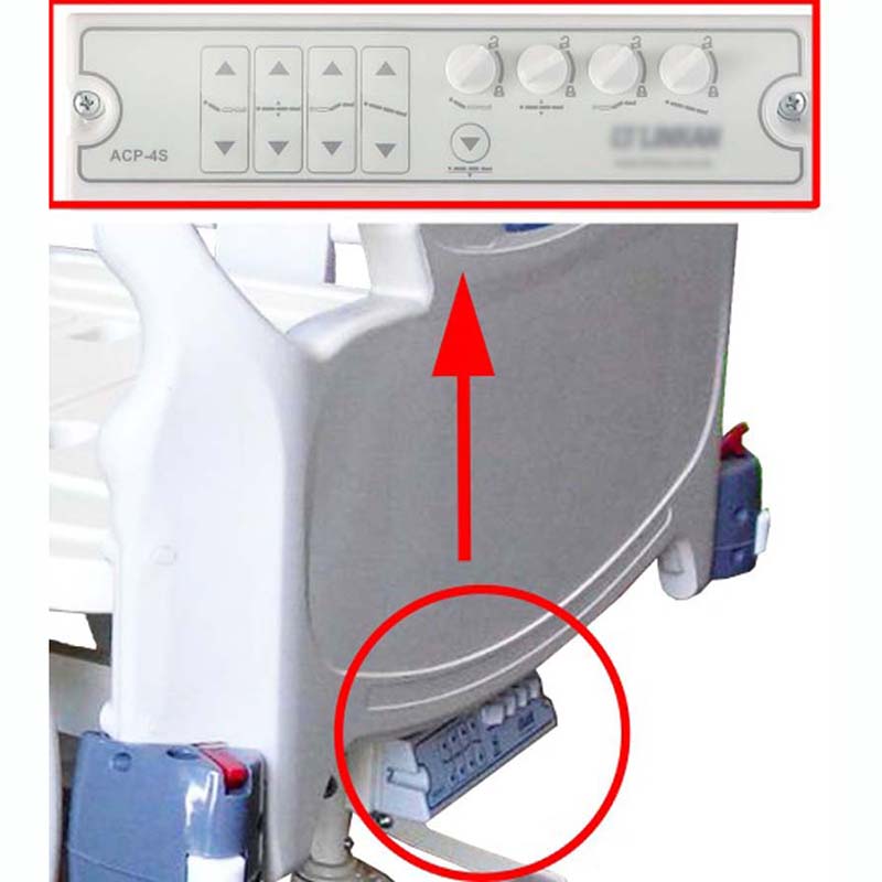 acp attendant control panel nursing staff icu tilt electric hospital medical care bed e4p ha4 t