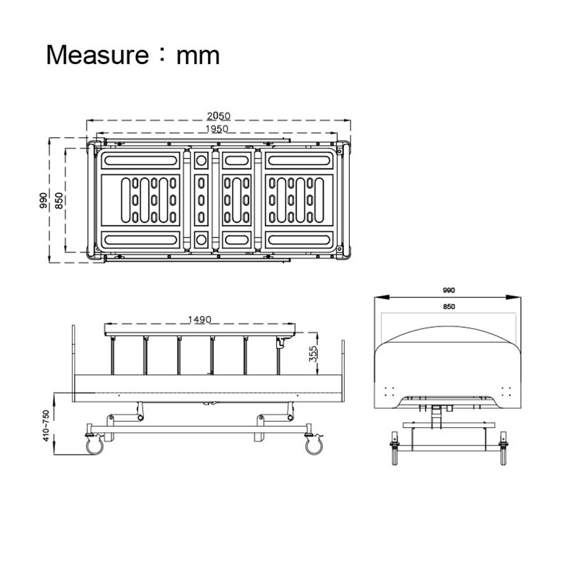 dimension size electric home medical care bed long term health nursing care wooden bed eal ws3