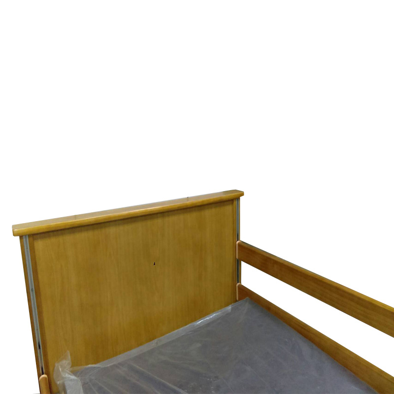wooden head foot end board bedside safety guard rails auto electric folding home care bed ffe up4 t